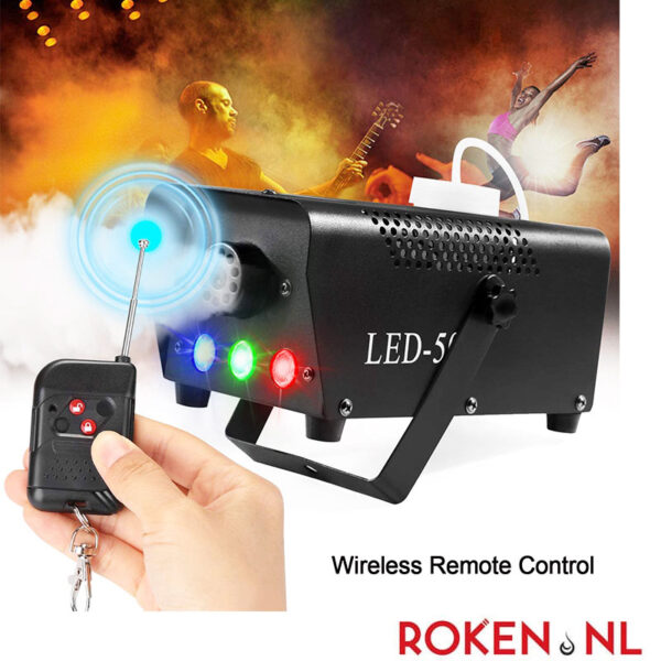 Rookmachine met licht